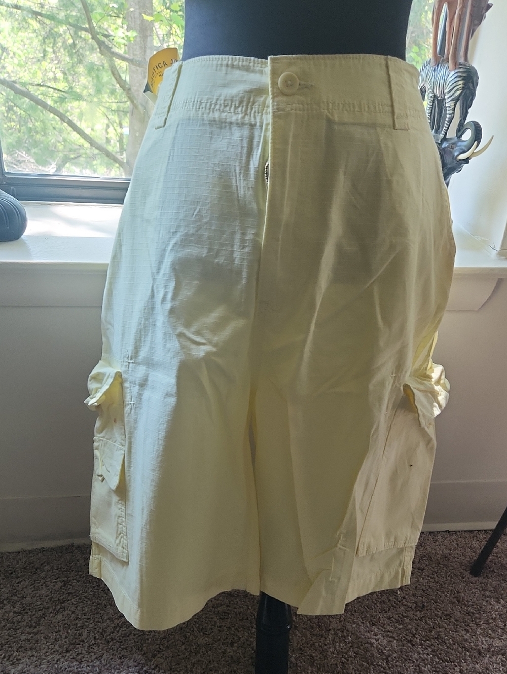 Nautica Light Yellow Cargo Shorts